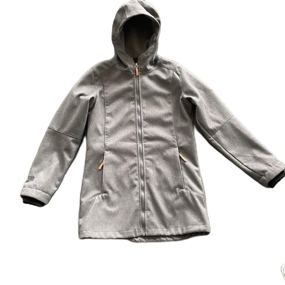 SzM Girls McKinley Lullaby Waterproof/Windproof Long Softshell jacket grey EUC - Picture 4 of 11